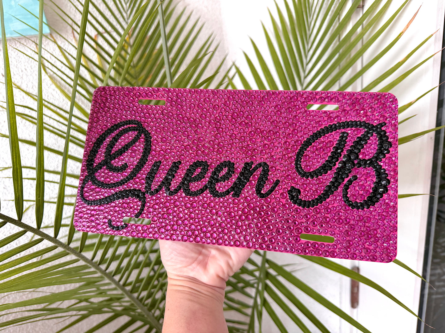 Handmade Rhinestone Plate