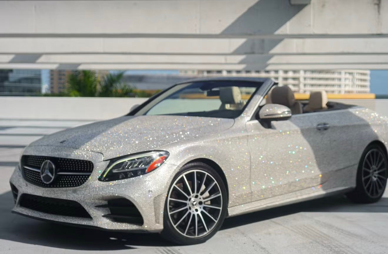 Rent a Mercedes C-300 Convertible with Full Crystal Coverage for Events