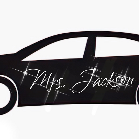 Custom crystal name decals for personalized vehicle decoration