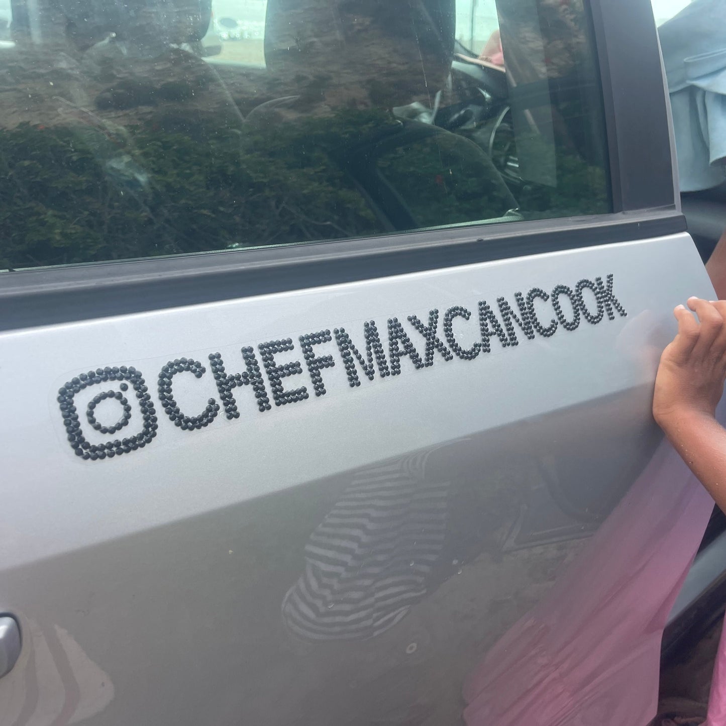 Custom social media decal