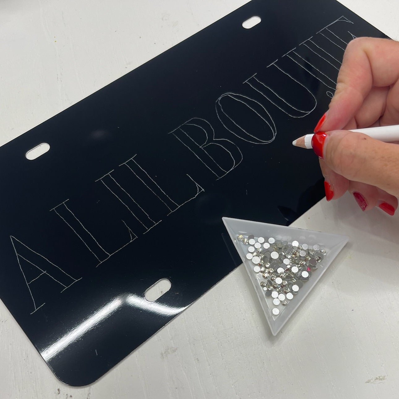 Crystal License Plates