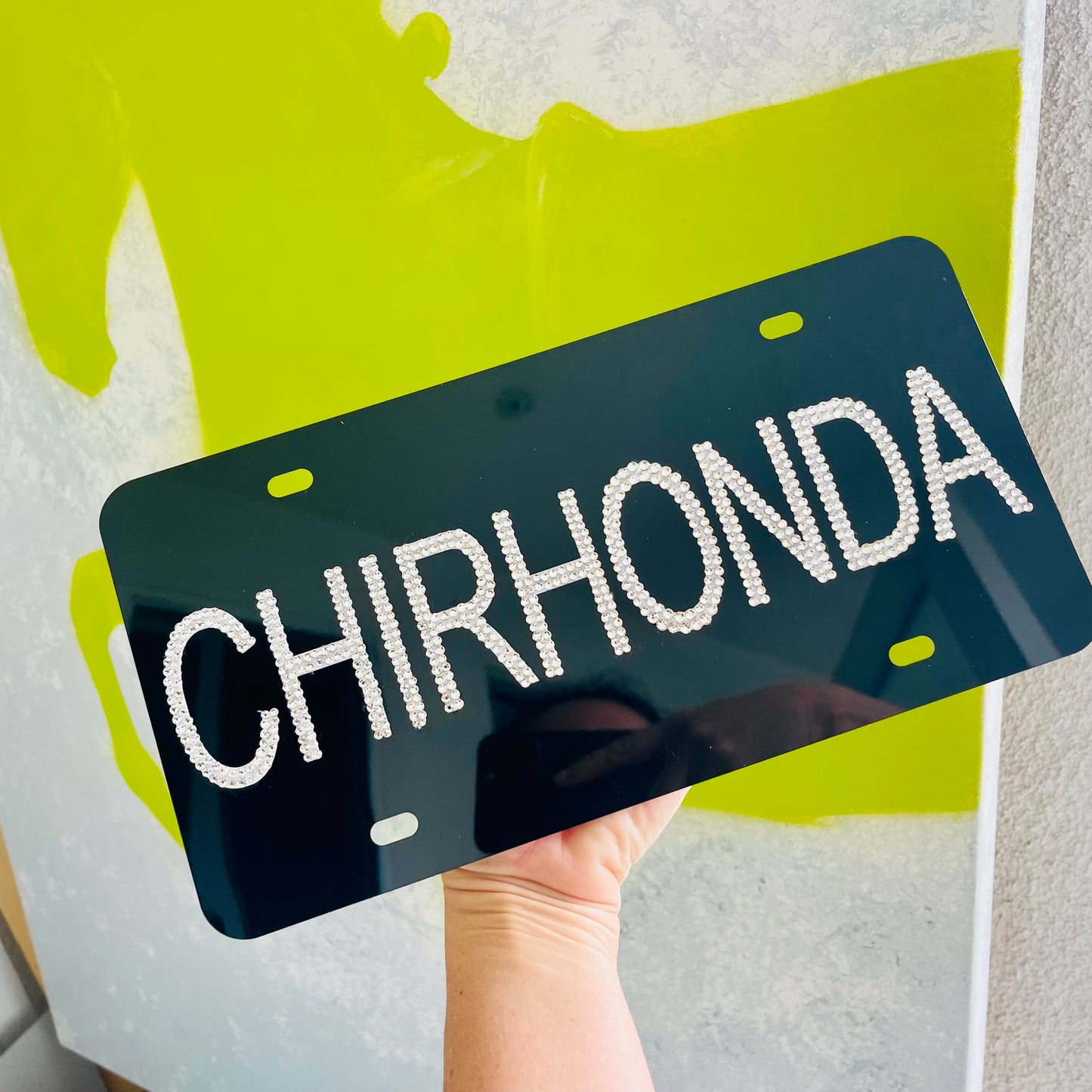 Unique personalized license plate
