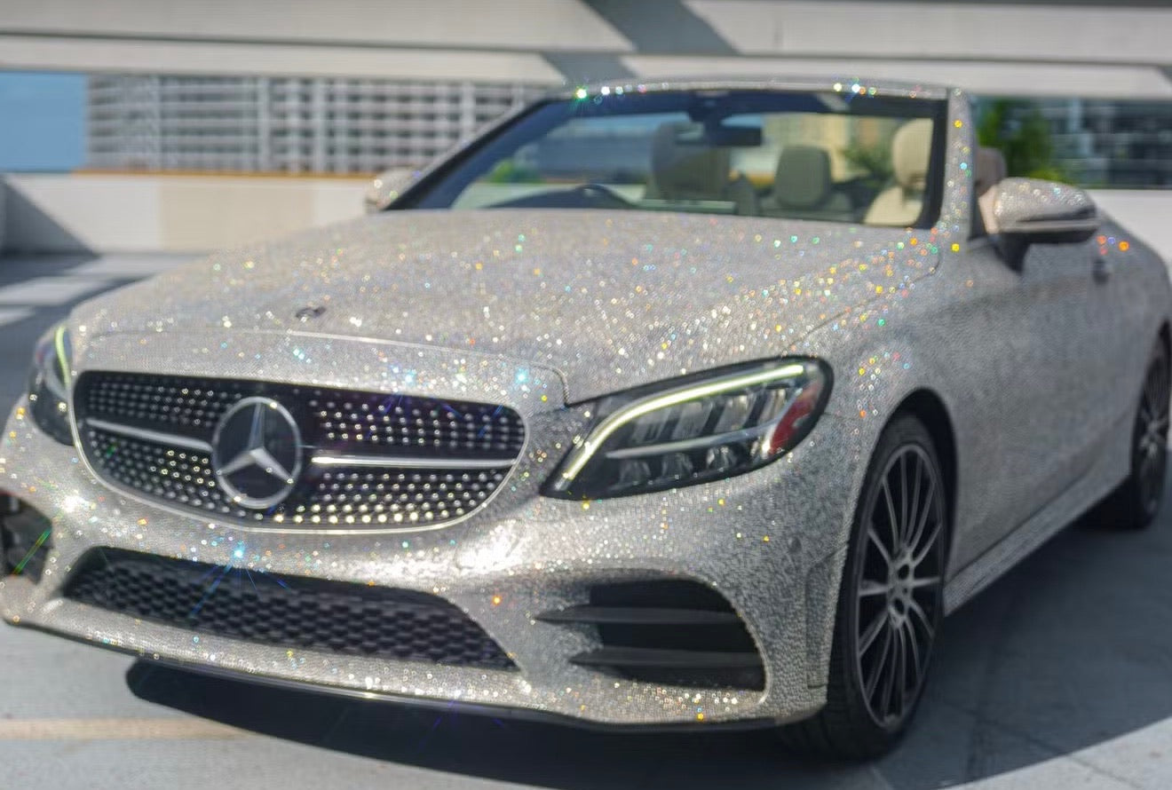 Rent a Mercedes C-300 Convertible with Full Crystal Coverage for Events
