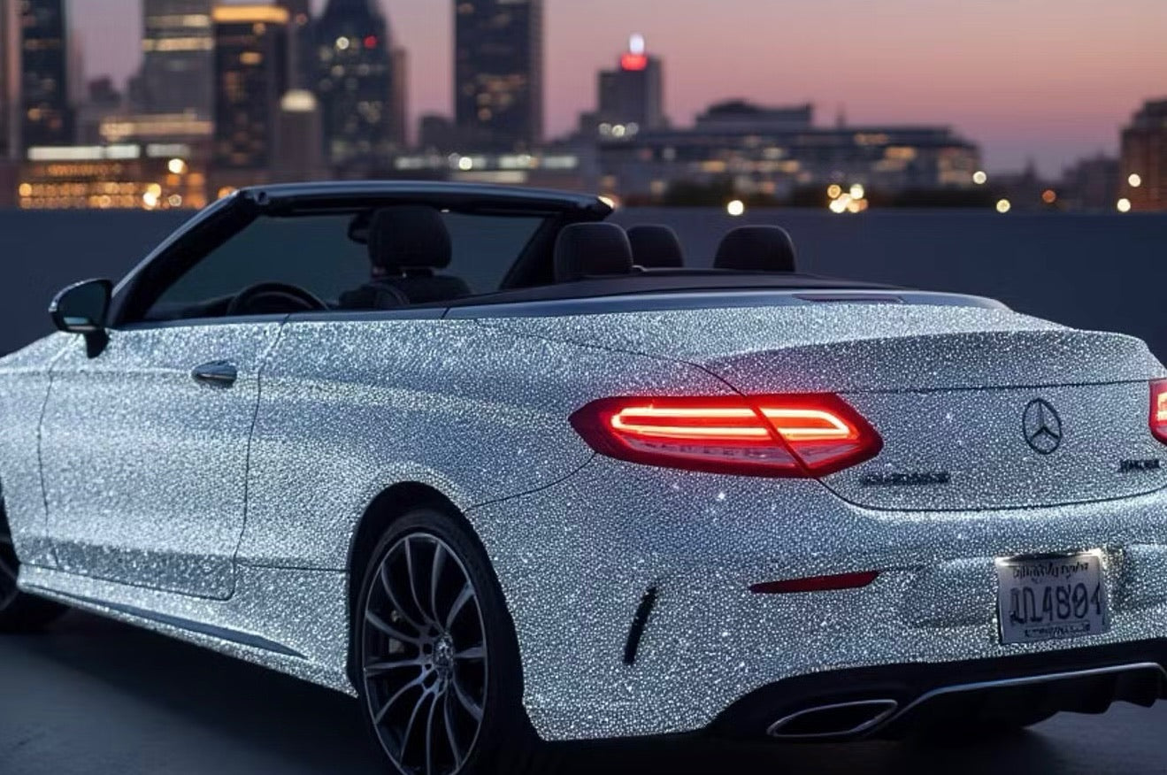 Rent a Mercedes C-300 Convertible with Full Crystal Coverage for Events