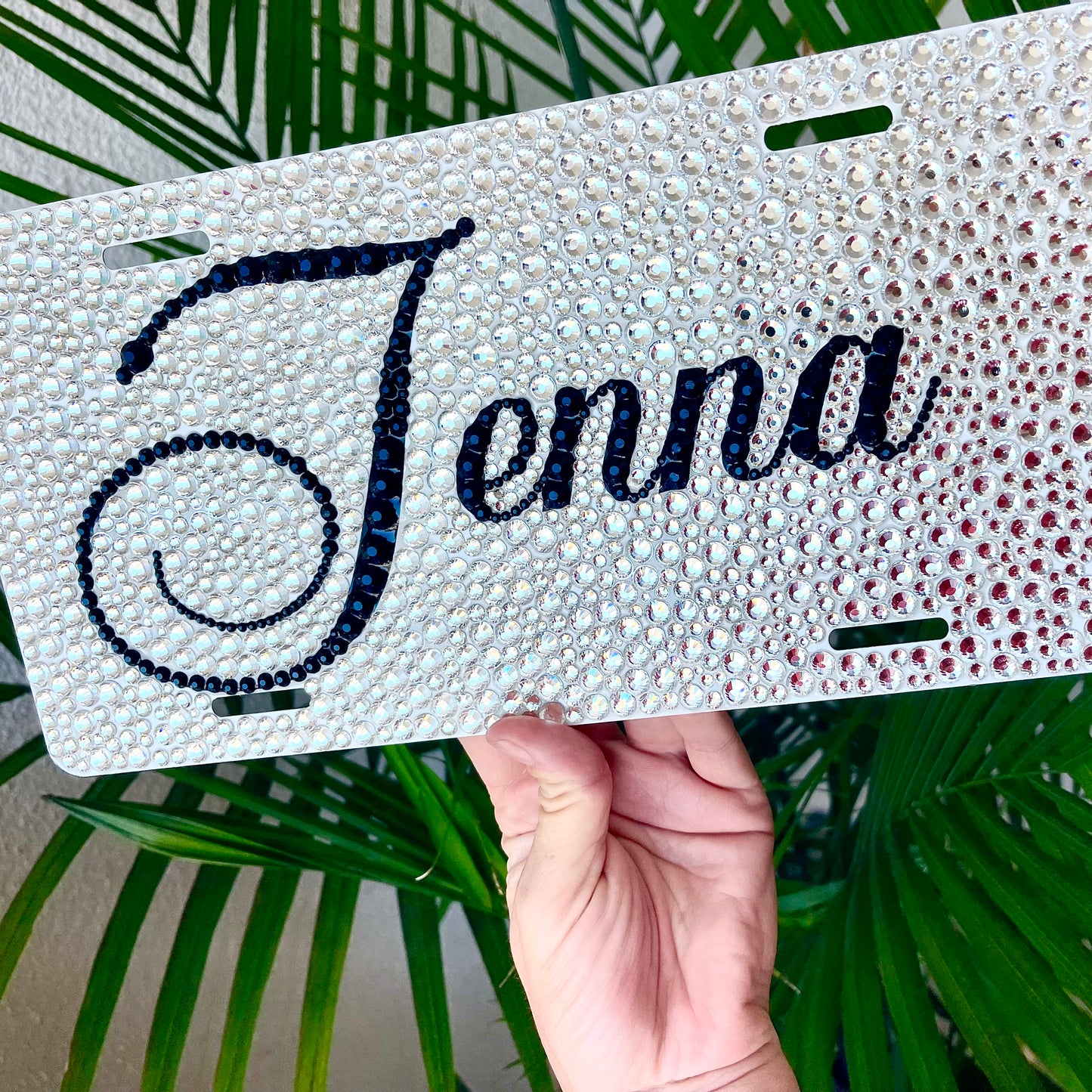 personalized license plate with custom name