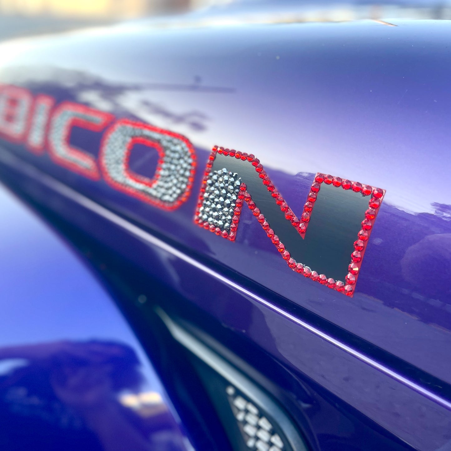 crystal hood decal for Jeep