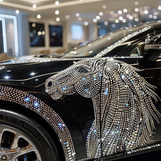 Custom crystal image for vehicle decoration